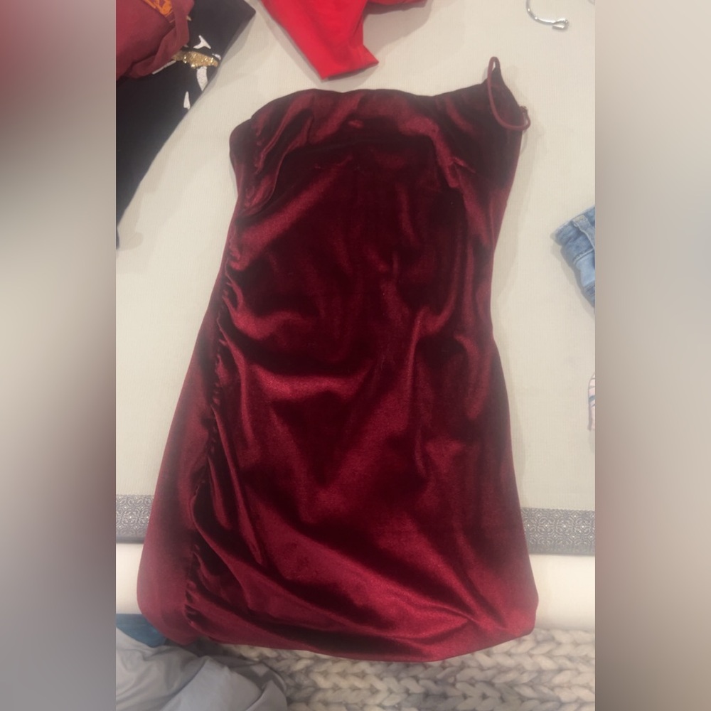 Lucy in the Sky Burgundy Dress
